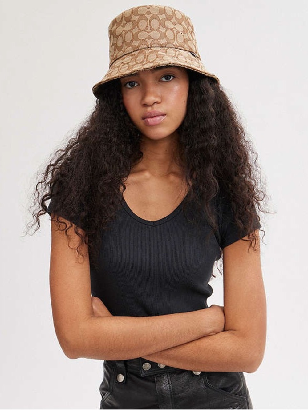 Coach Signature Jacquard Bucket Hat XS/S